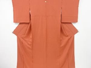 リサイクル　織り柄一つ紋色無地着物